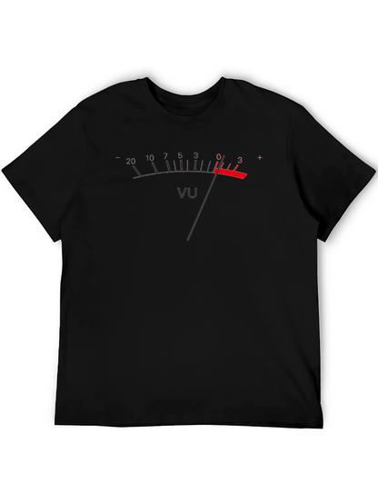 VU Meter Graphic T-Shirt - Black