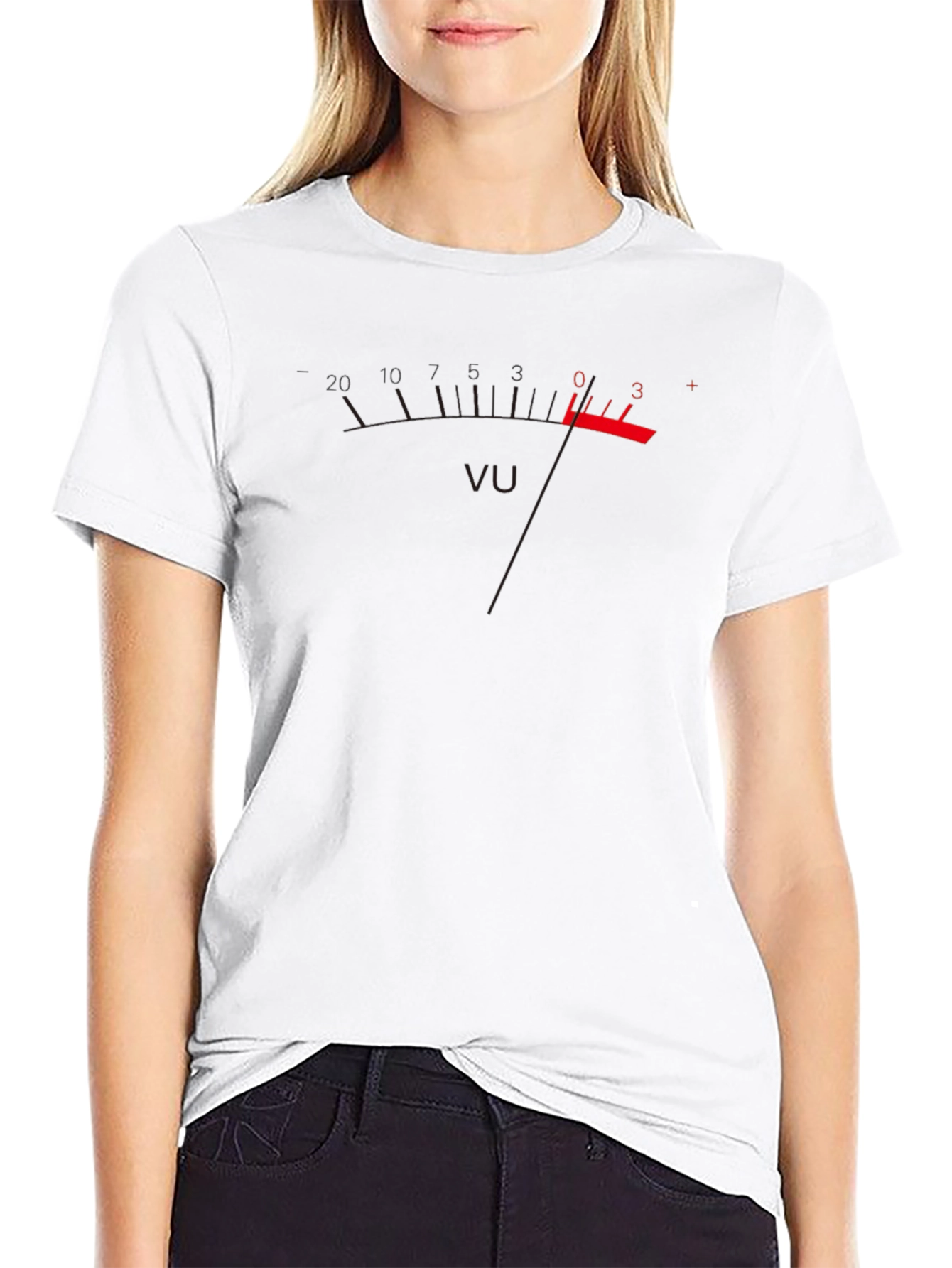 VU Meter Graphic T-Shirt - Black