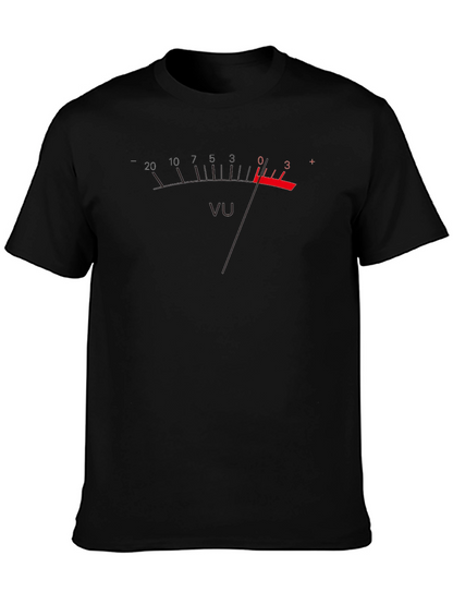 VU Meter Graphic T-Shirt - Black