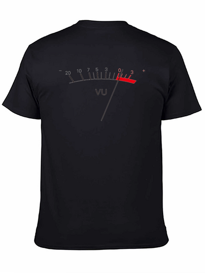 VU Meter Graphic T-Shirt - Black