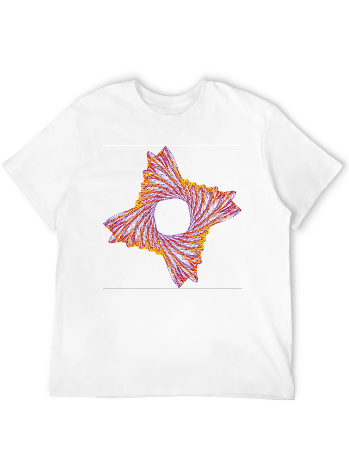 Abstract Swirl Graphic Tee - Modern Artistic Design