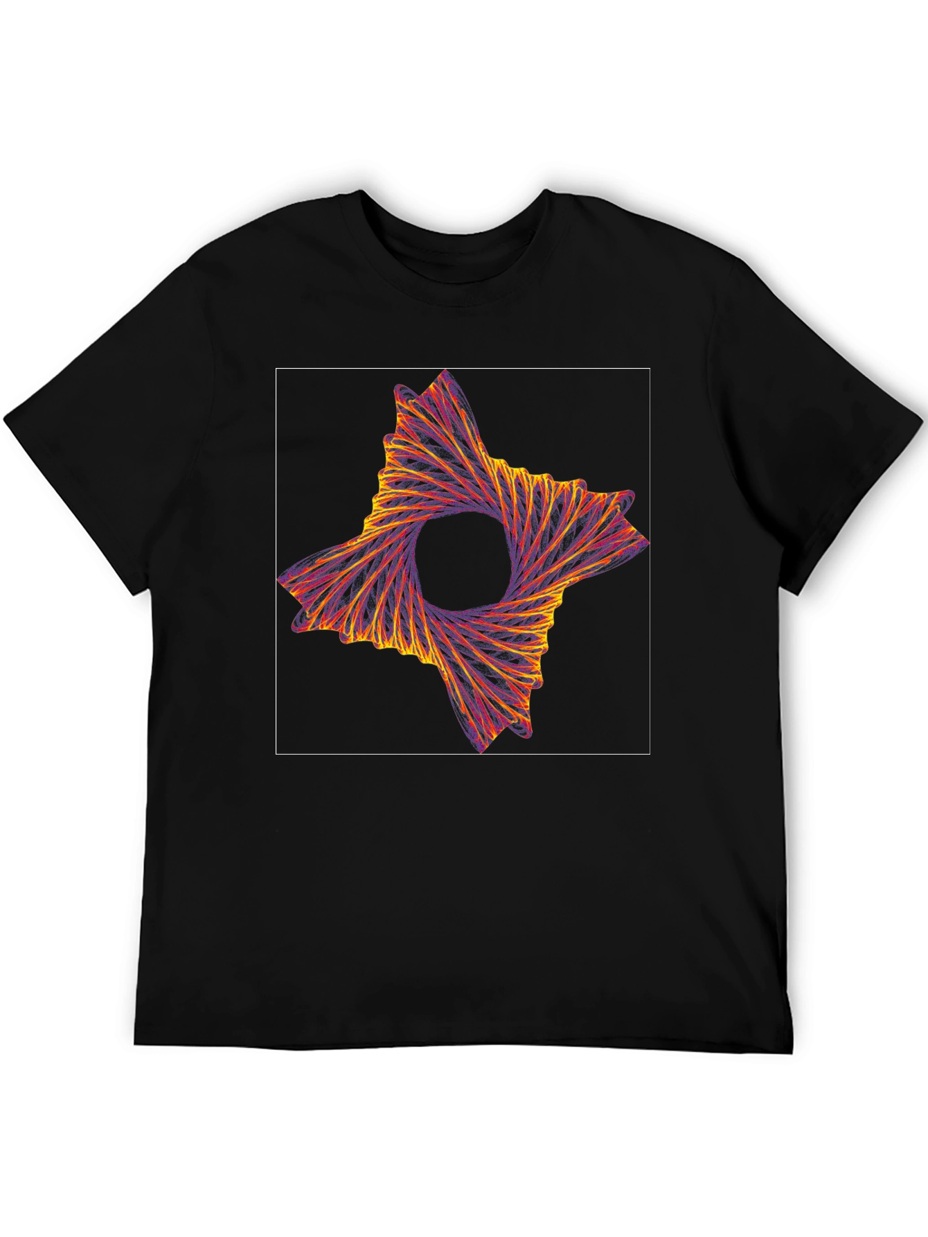 Abstract Swirl Graphic Tee - Modern Artistic Design