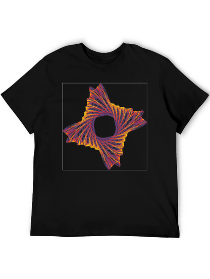 Abstract Swirl Graphic Tee - Modern Artistic Design