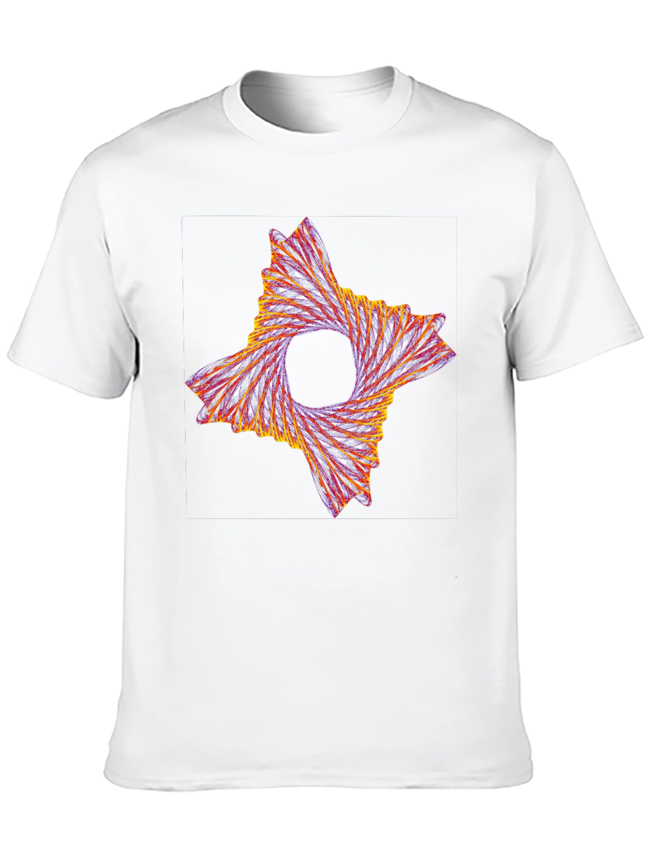 Abstract Swirl Graphic Tee - Modern Artistic Design