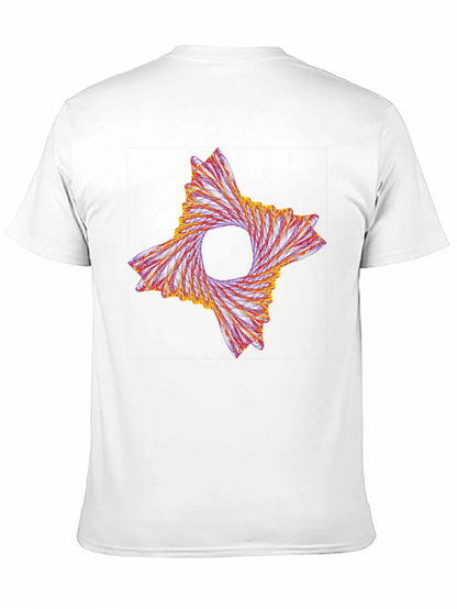 Abstract Swirl Graphic Tee - Modern Artistic Design