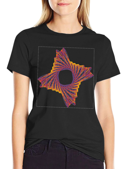 Abstract Swirl Graphic Tee - Modern Artistic Design