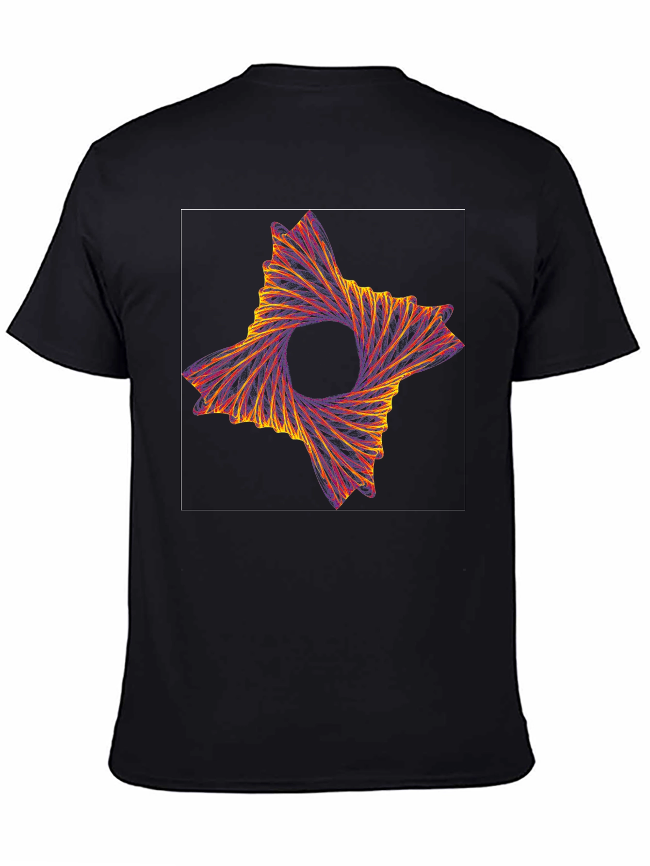 Abstract Swirl Graphic Tee - Modern Artistic Design