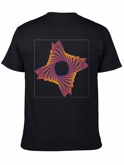Abstract Swirl Graphic Tee - Modern Artistic Design