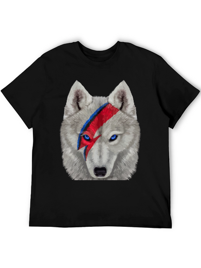 Wolf Bowie T-Shirt - Lightning Bolt Face