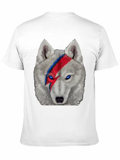 Wolf Bowie T-Shirt - Lightning Bolt Face