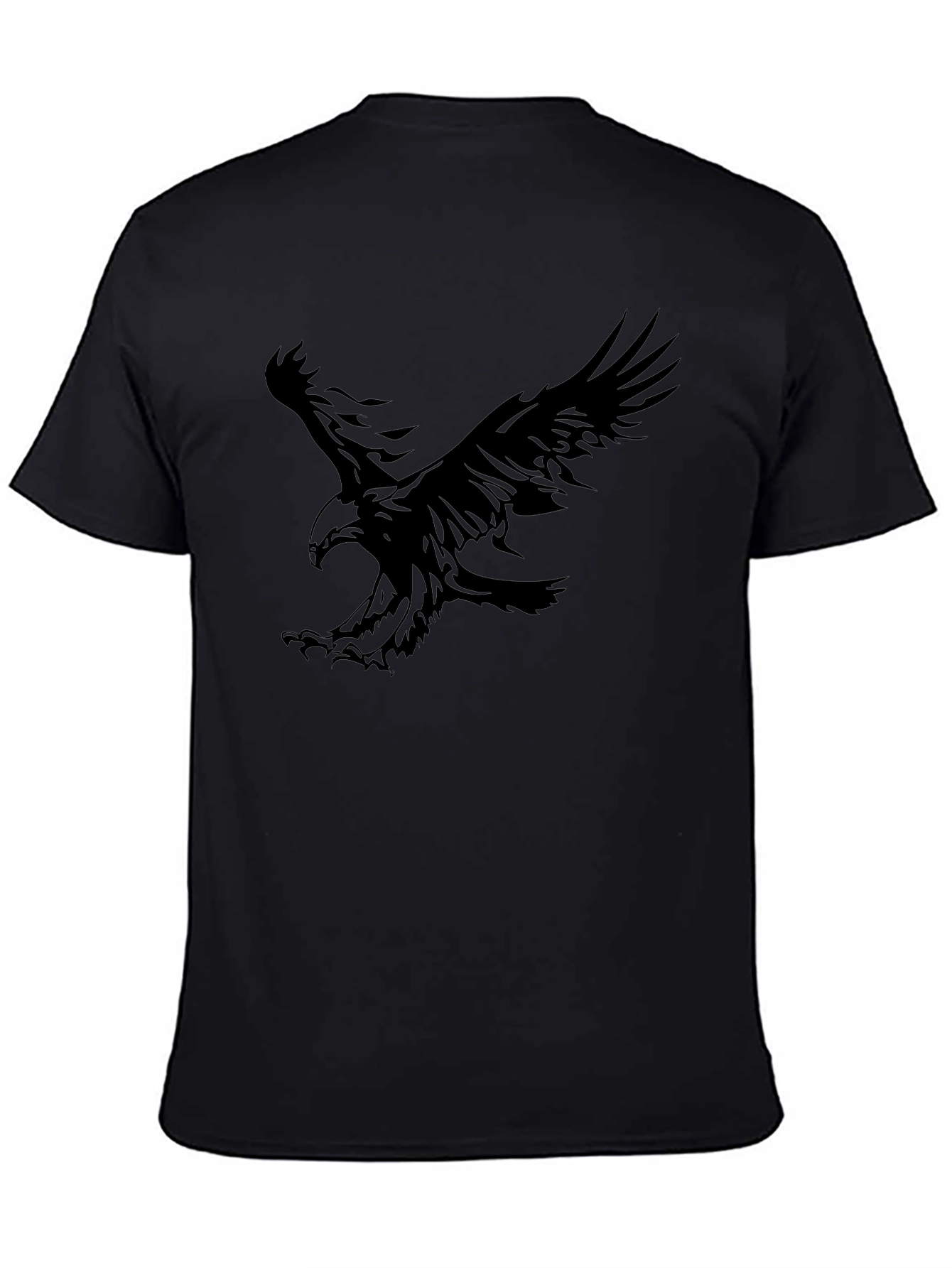 Black Eagle Graphic Tee - Mens Casual T-Shirt