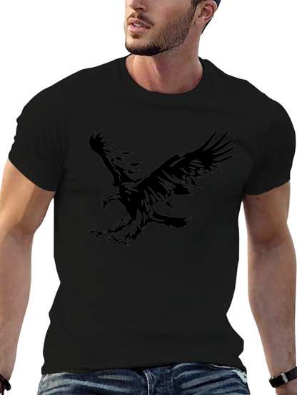 Black Eagle Graphic Tee - Mens Casual T-Shirt