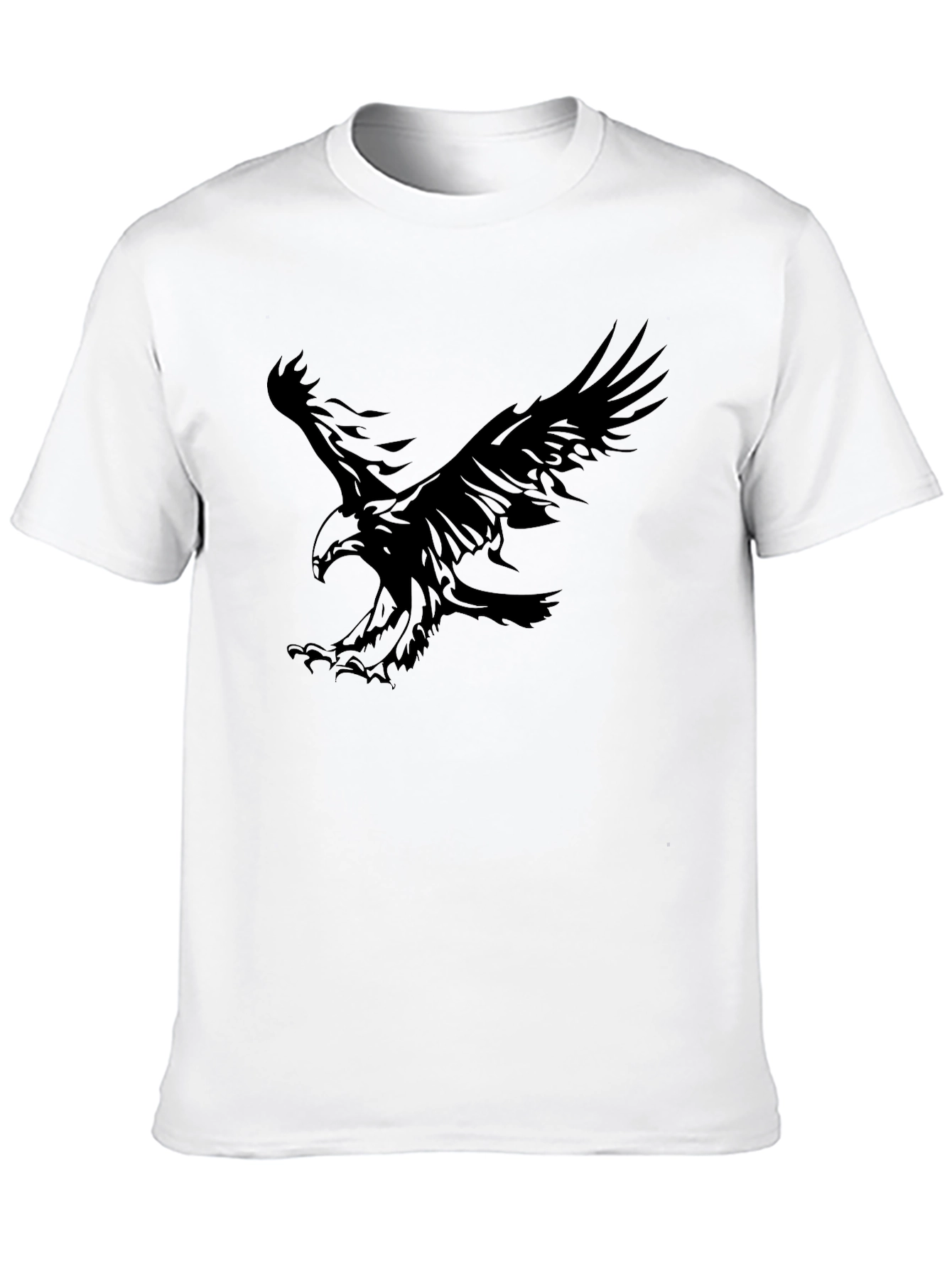Black Eagle Graphic Tee - Mens Casual T-Shirt