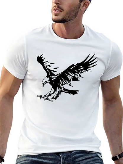 Black Eagle Graphic Tee - Mens Casual T-Shirt