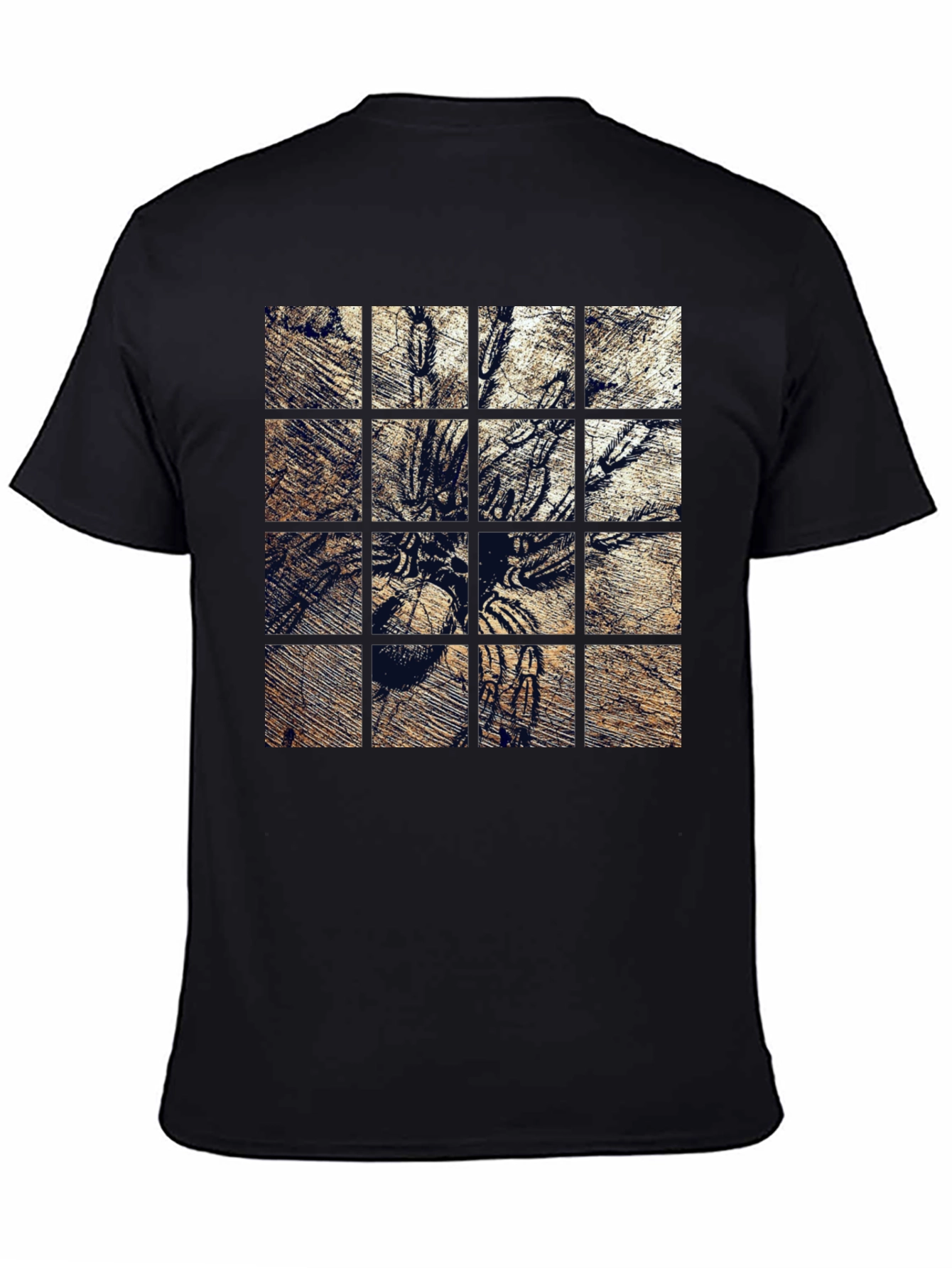 Tarantula Grid Graphic Print T-Shirt