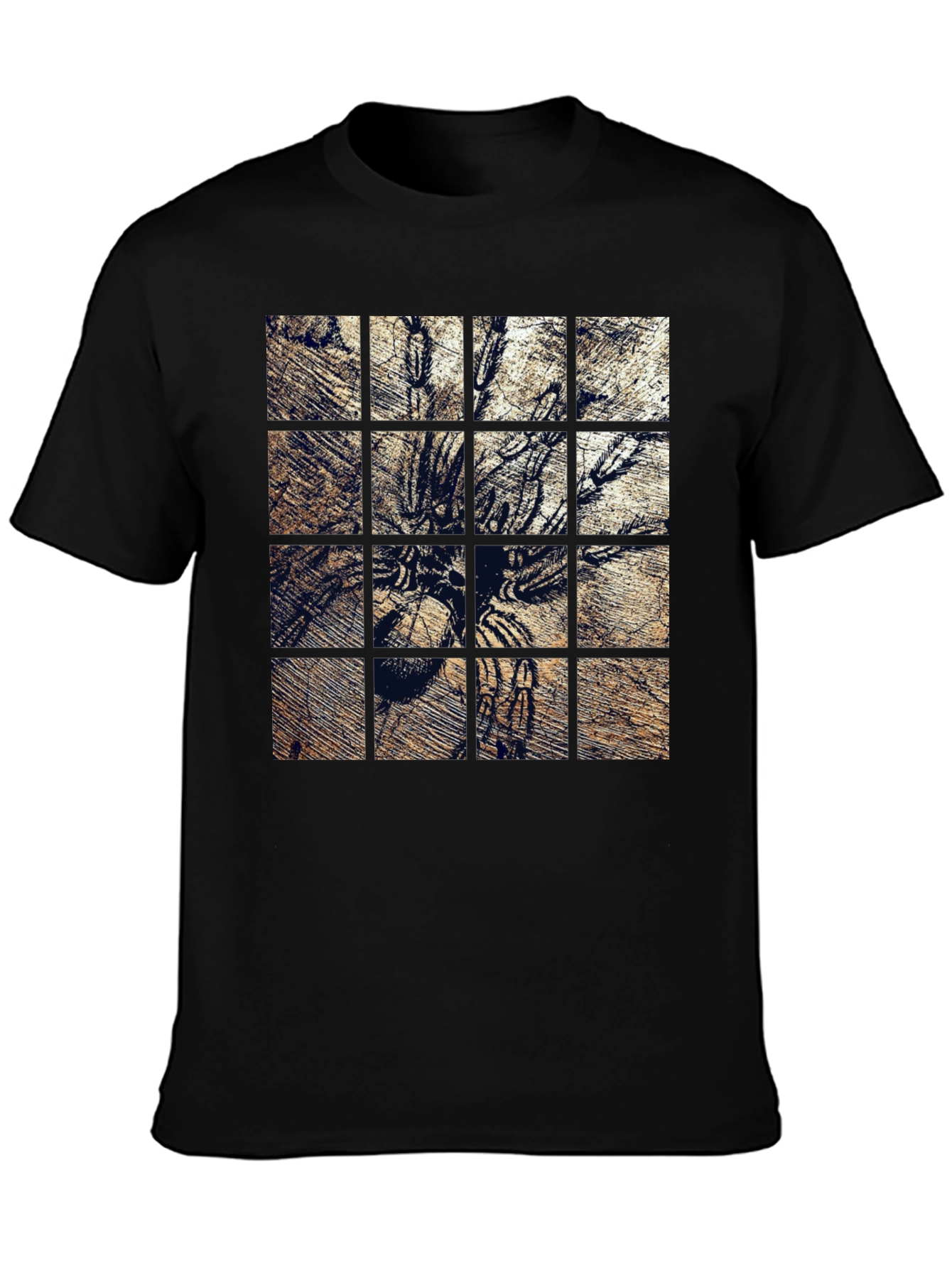 Tarantula Grid Graphic Print T-Shirt