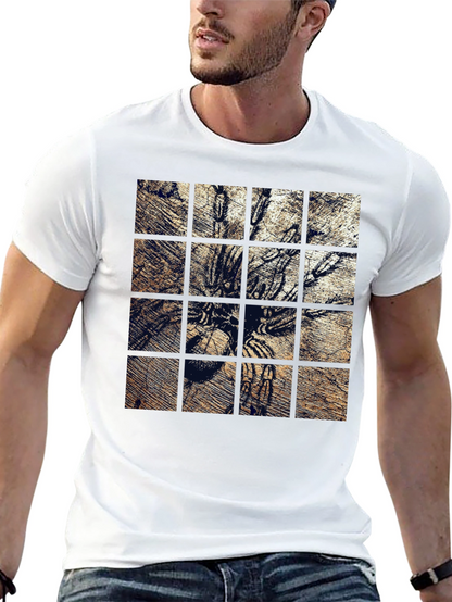 Tarantula Grid Graphic Print T-Shirt