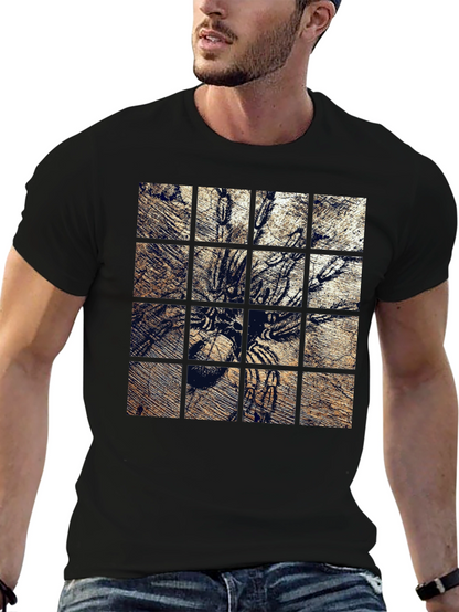 Tarantula Grid Graphic Print T-Shirt