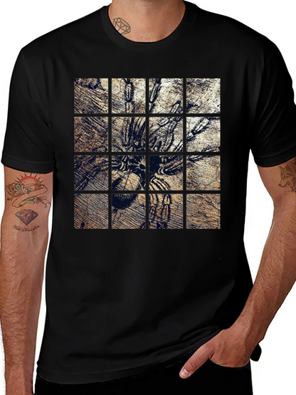 Tarantula Grid Graphic Print T-Shirt
