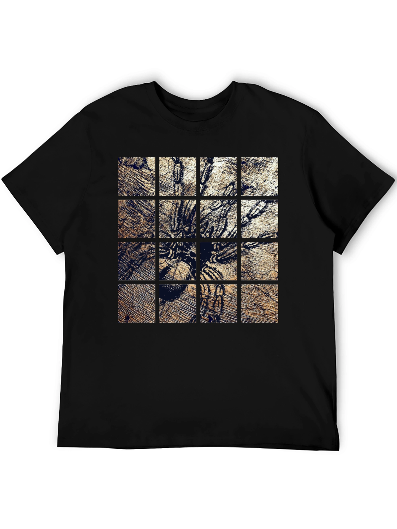 Tarantula Grid Graphic Print T-Shirt
