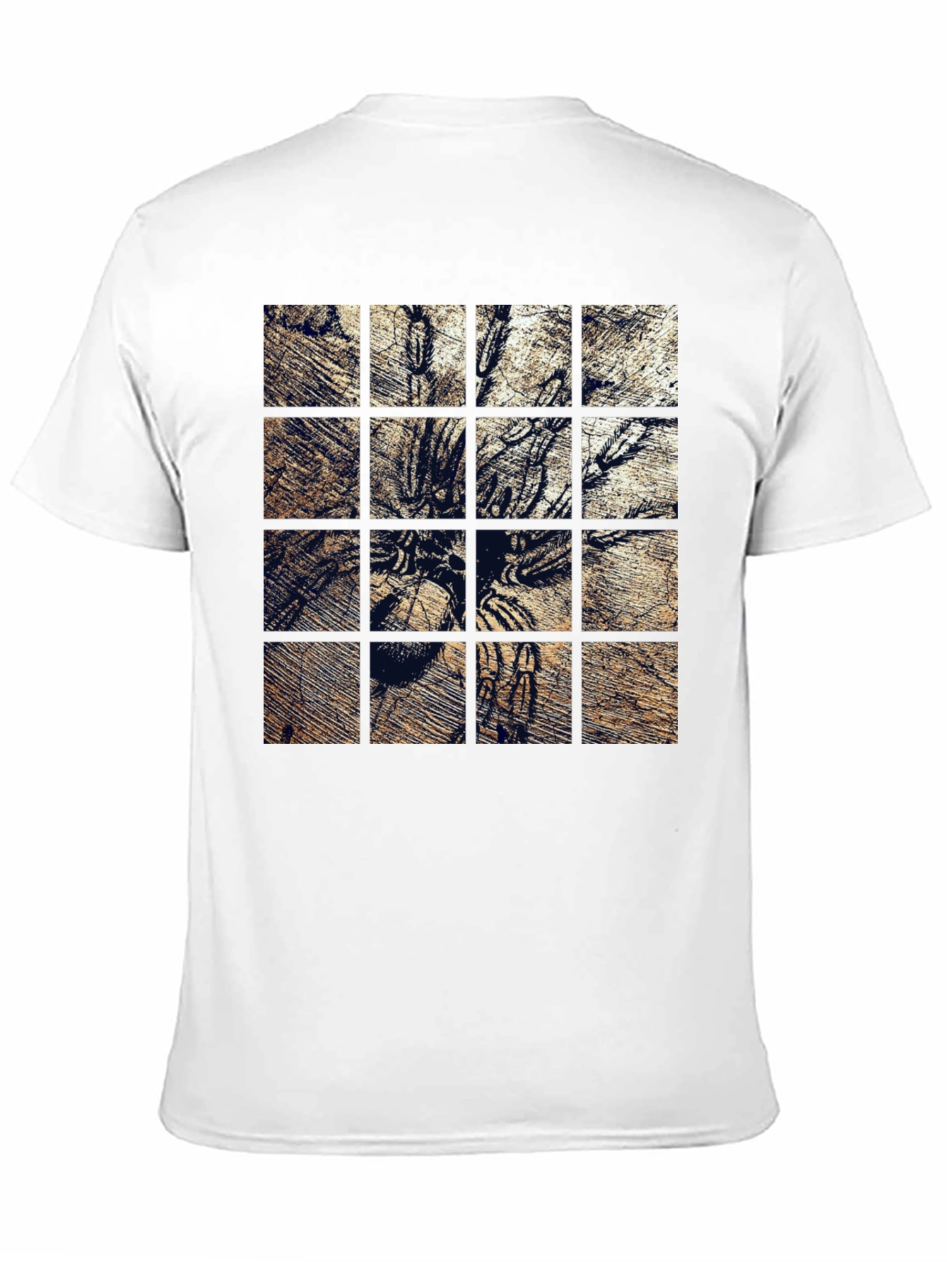 Tarantula Grid Graphic Print T-Shirt