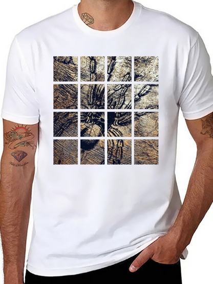 Tarantula Grid Graphic Print T-Shirt