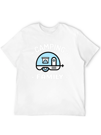 Camping Family T-Shirt - Black Tee