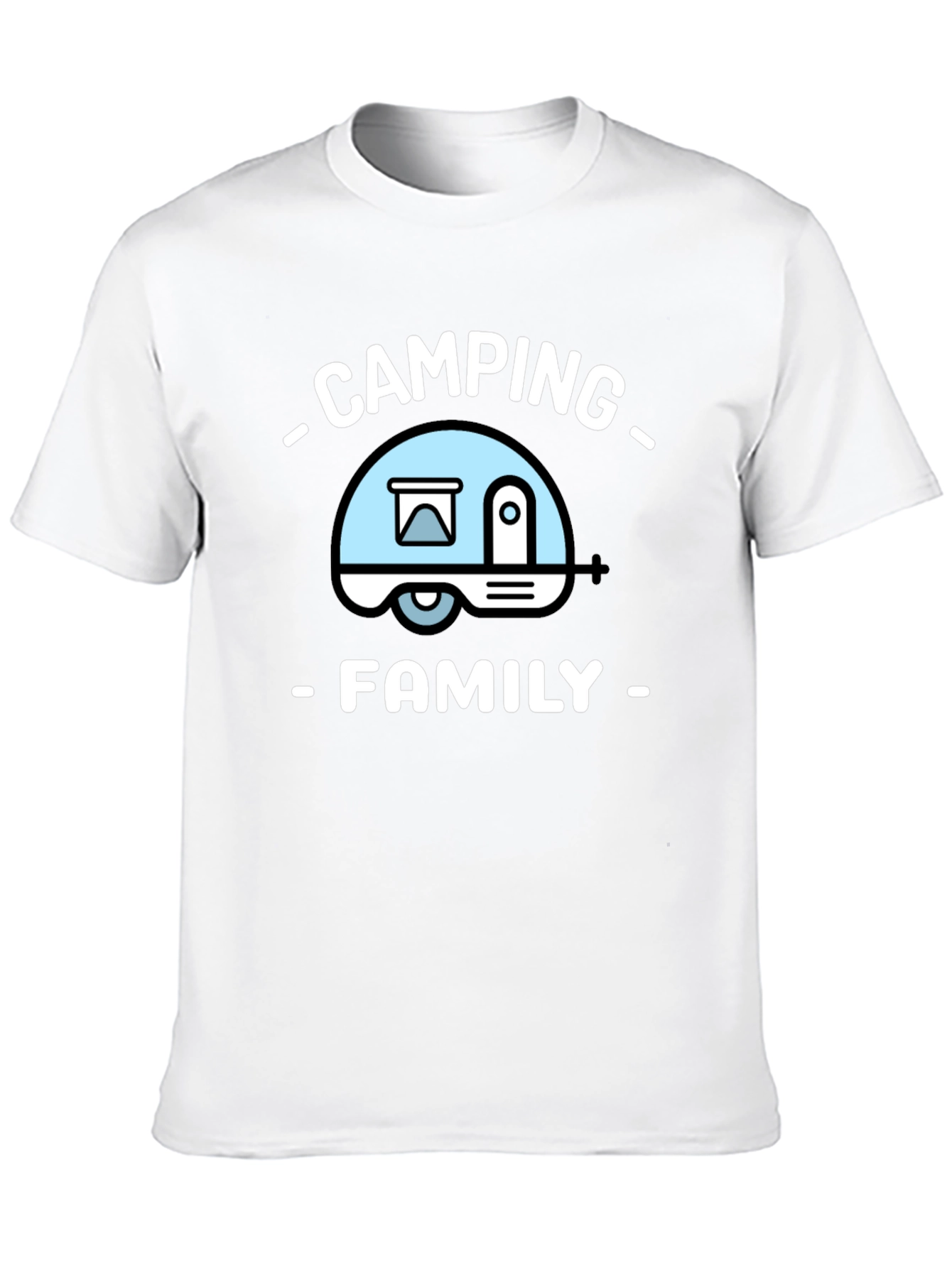Camping Family T-Shirt - Black Tee