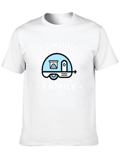 Camping Family T-Shirt - Black Tee