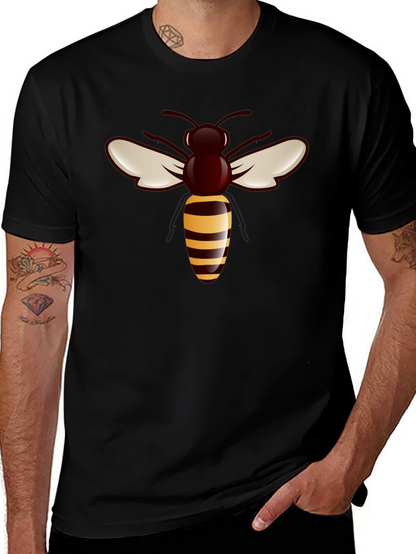 Bee Graphic Tee - Stylish Black T-Shirt