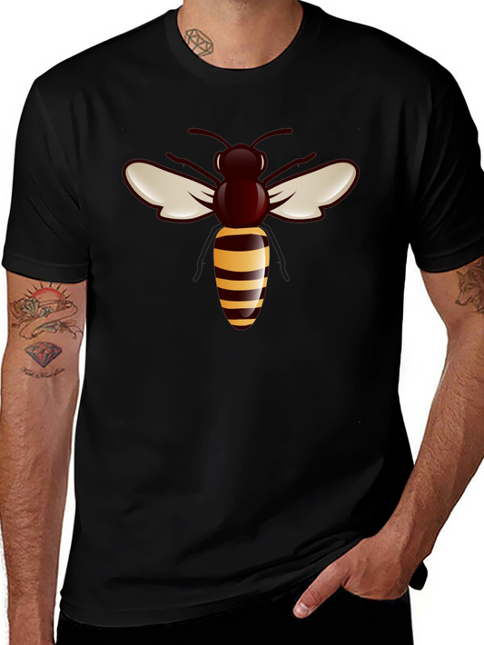 Bee Graphic Tee - Stylish Black T-Shirt