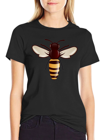 Bee Graphic Tee - Stylish Black T-Shirt