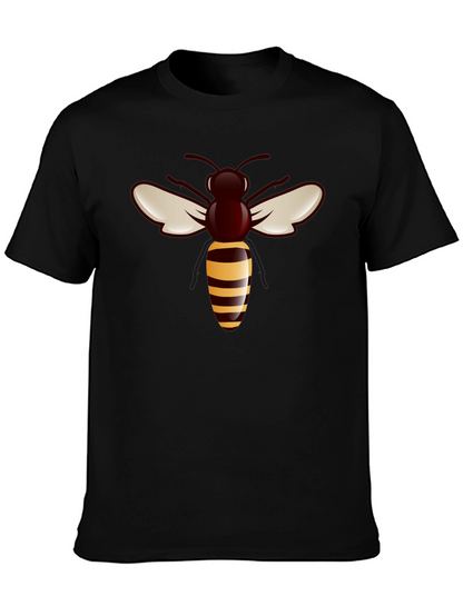 Bee Graphic Tee - Stylish Black T-Shirt