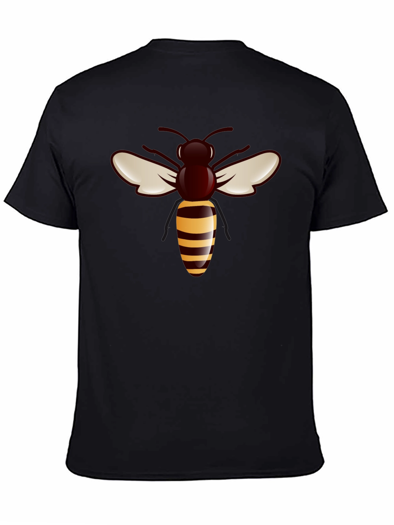 Bee Graphic Tee - Stylish Black T-Shirt
