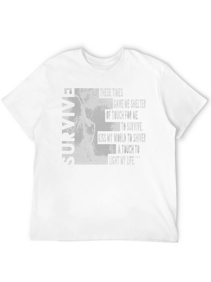 SURVIVE Graphic Print T-Shirt - Modern Crew Neck Tee