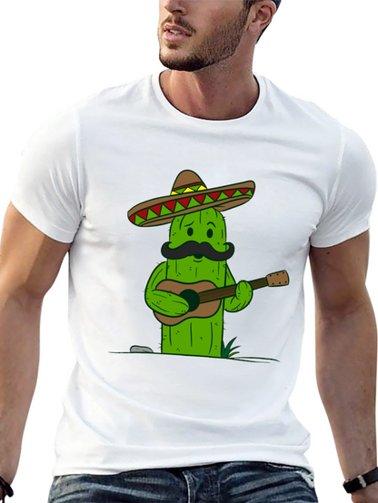 Cactus Guitarist T-Shirt - Cool Graphic Tee