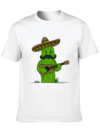 Cactus Guitarist T-Shirt - Cool Graphic Tee