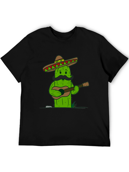 Cactus Guitarist T-Shirt - Cool Graphic Tee