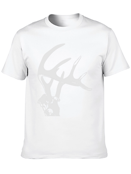 Antler Graphic Tee - Modern Fit Black T-Shirt