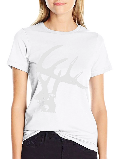 Antler Graphic Tee - Modern Fit Black T-Shirt