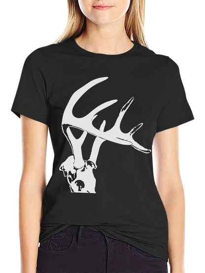 Antler Graphic Tee - Modern Fit Black T-Shirt