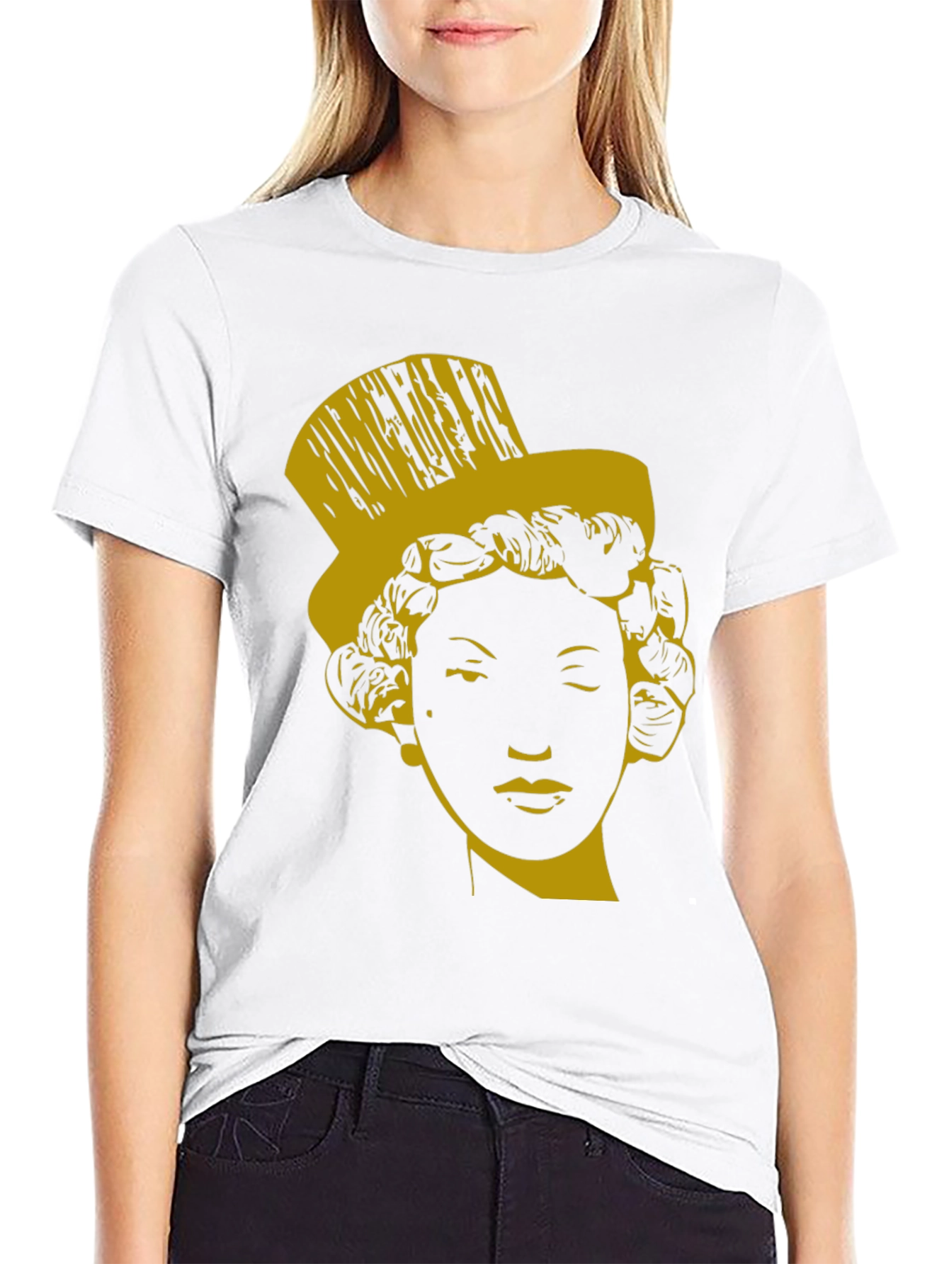Top Hat Marilyn T-Shirt - Stylish Graphic Tee