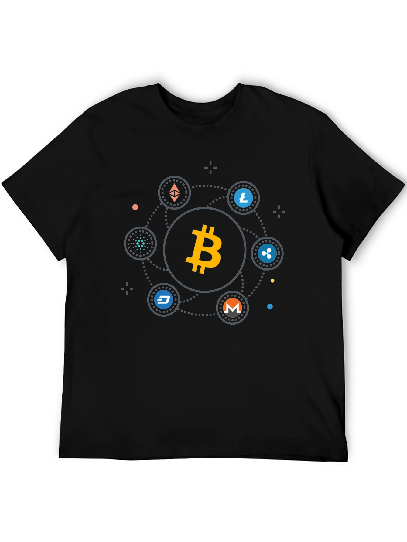 Bitcoin Cryptocurrency T-Shirt - Modern Digital Currency Design