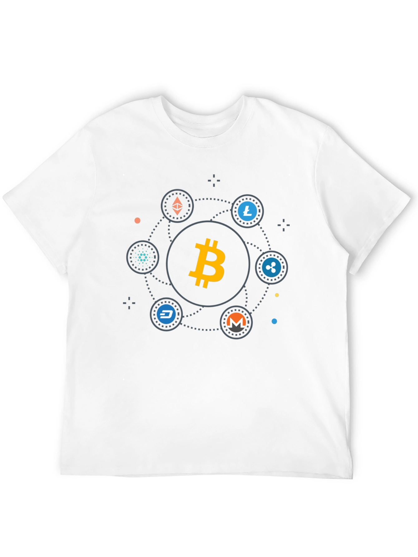 Bitcoin Cryptocurrency T-Shirt - Modern Digital Currency Design
