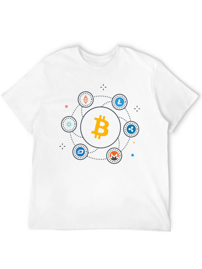 Bitcoin Cryptocurrency T-Shirt - Modern Digital Currency Design