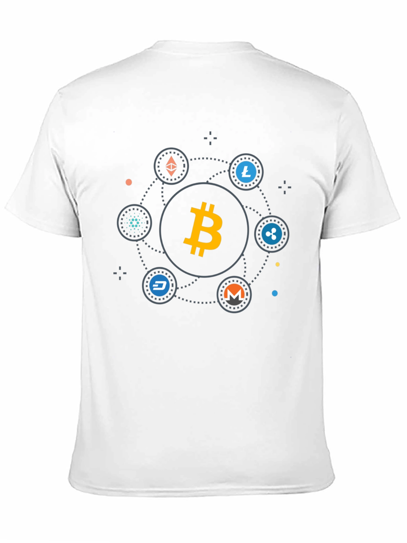 Bitcoin Cryptocurrency T-Shirt - Modern Digital Currency Design