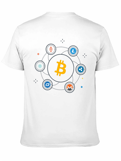 Bitcoin Cryptocurrency T-Shirt - Modern Digital Currency Design