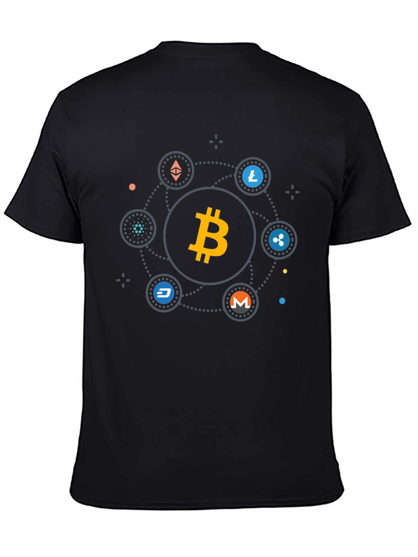 Bitcoin Cryptocurrency T-Shirt - Modern Digital Currency Design