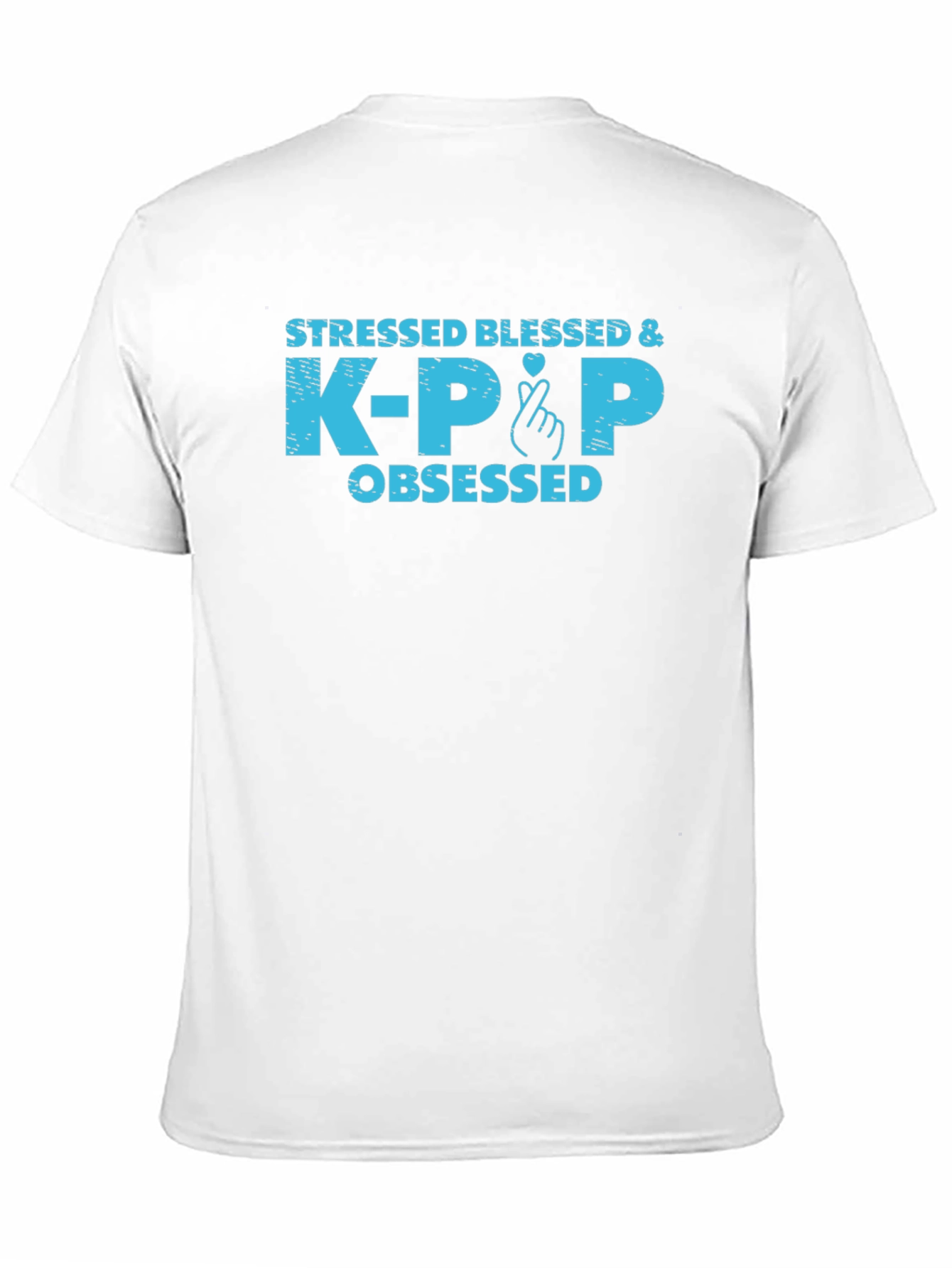 Stressed Blessed & K-Pop Obsessed Graphic Tee