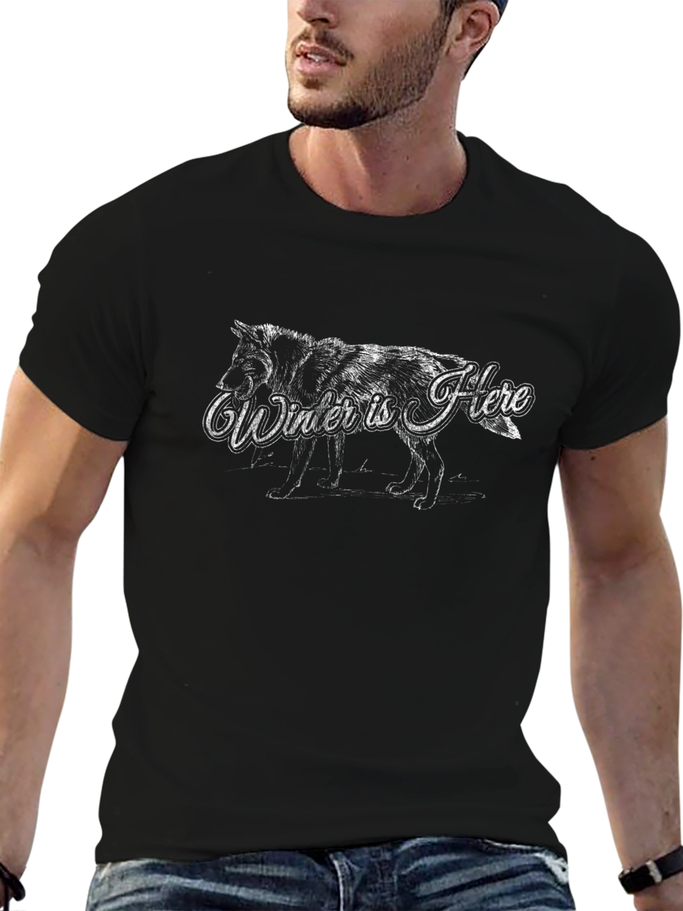 Winter Is Here Wolf T-Shirt